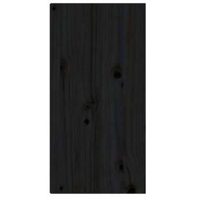 vidaXL Ντουλάπι Τοίχου Μαύρο 30 x 30 x 60 εκ. από Μασίφ Ξύλο Πεύκου