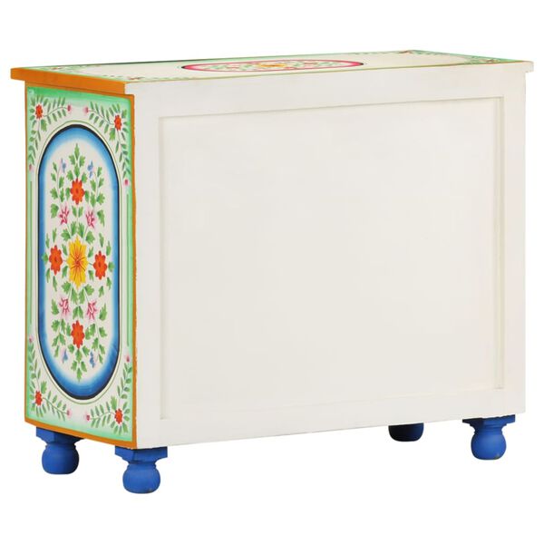 vidaXL Ντουλάπι με Χειροπ. Λεπτομέρειες 70x35x60 εκ. Μασίφ Ξύλο Μάνγκο