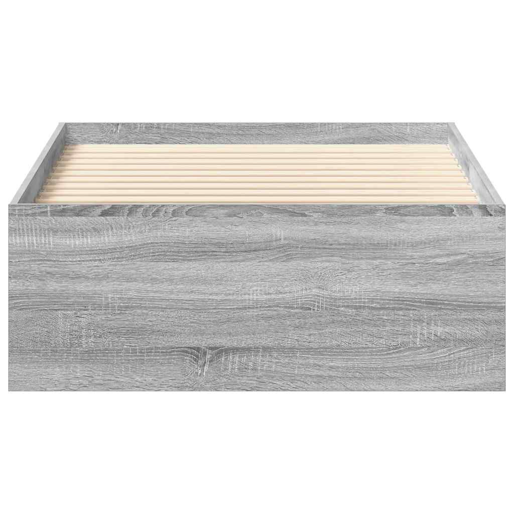 vidaXL Πλαίσιο Κρεβατιού Γκρι Sonoma 100x200 εκ.