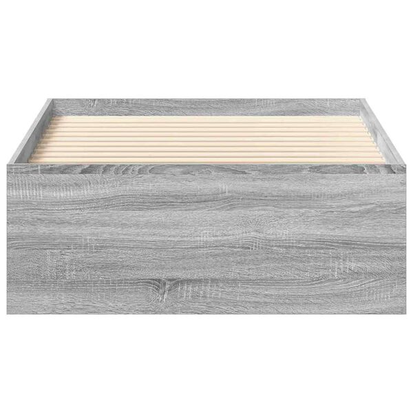 vidaXL Πλαίσιο Κρεβατιού Γκρι Sonoma 100x200 εκ.