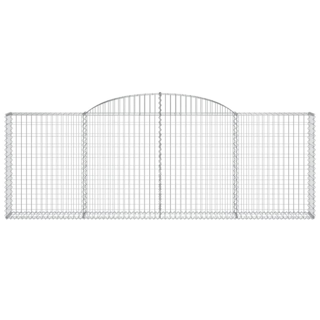 vidaXL Συρματοκιβώτια Τοξωτά 13 τεμ. 300x30x100/120 εκ. Γαλβαν. Ατσάλι