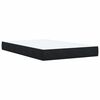 vidaXL Κρεβάτι Boxspring με Στρώμα Μαύρο 120 x 200 εκ. Βελούδινο