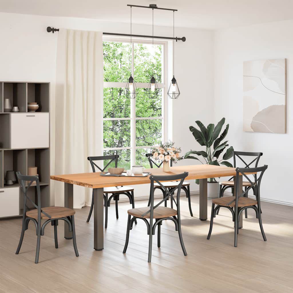 vidaXL Πόδια Κονσόλας 4 τεμ. από Φυσικό Ατσάλι 72-74 εκ. Ατσάλι