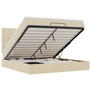 vidaXL &Omicron;&theta;&omega;&mu;&alpha;&nu;&iota;&kappa;ό &Kappa;&rho;&epsilon;&beta;ά&tau;&iota; &mu;&epsilon; &Sigma;&tau;&rho;ώ&mu;&alpha; &Kappa;&rho;έ&mu;&alpha; 160x200cm Ύ&phi;&alpha;&sigma;&mu;&alpha;