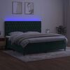 vidaXL &Kappa;&rho;&epsilon;&beta;ά&tau;&iota; Boxspring &mu;&epsilon; &Sigma;&tau;&rho;ώ&mu;&alpha; & LED &Sigma;&kappa;. &Pi;&rho;ά&sigma;&iota;&nu;&omicron; 200x200&epsilon;&kappa; &Beta;&epsilon;&lambda;&omicron;ύ&delta;&omicron;