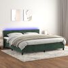 vidaXL &Kappa;&rho;&epsilon;&beta;ά&tau;&iota; Boxspring &mu;&epsilon; &Sigma;&tau;&rho;ώ&mu;&alpha; & LED &Sigma;&kappa;. &Pi;&rho;ά&sigma;&iota;&nu;&omicron; 200x200&epsilon;&kappa; &Beta;&epsilon;&lambda;&omicron;ύ&delta;&omicron;