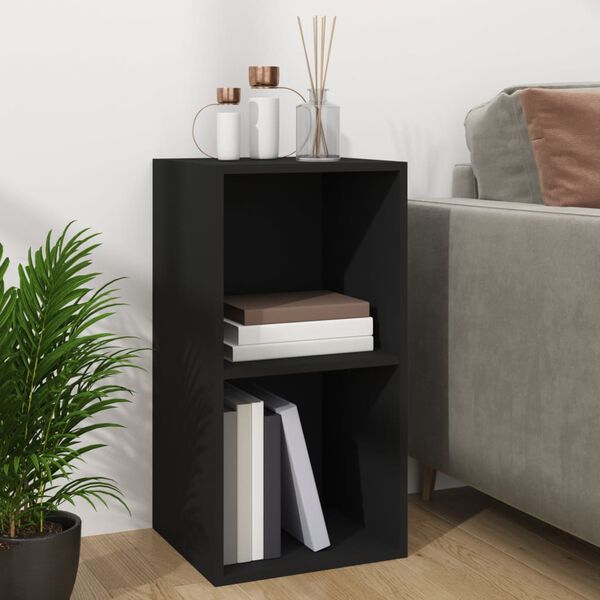 vidaXL Έπιπλο Δίσκων Βινυλίου Μαύρο 71x34x36 εκ. Επεξεργ. Ξύλο