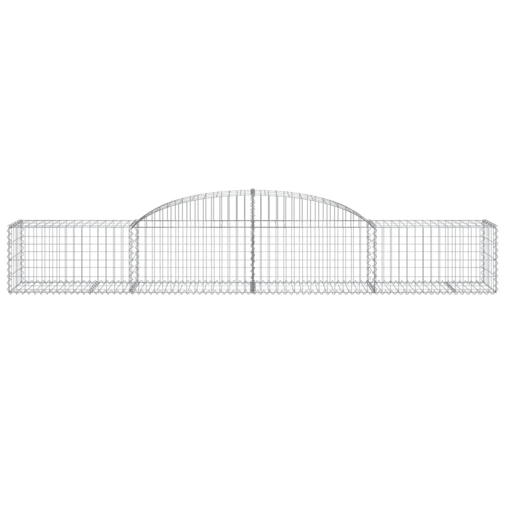 vidaXL Συρματοκιβώτια Τοξωτά 17 τεμ. 300x50x40/60 εκ. Γαλβαν. Ατσάλι