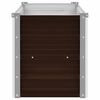 vidaXL Ζαρντινιέρα Υπερυψωμένη Καφέ 160x40x45 εκ. Γαλβανισμ. Χάλυβας