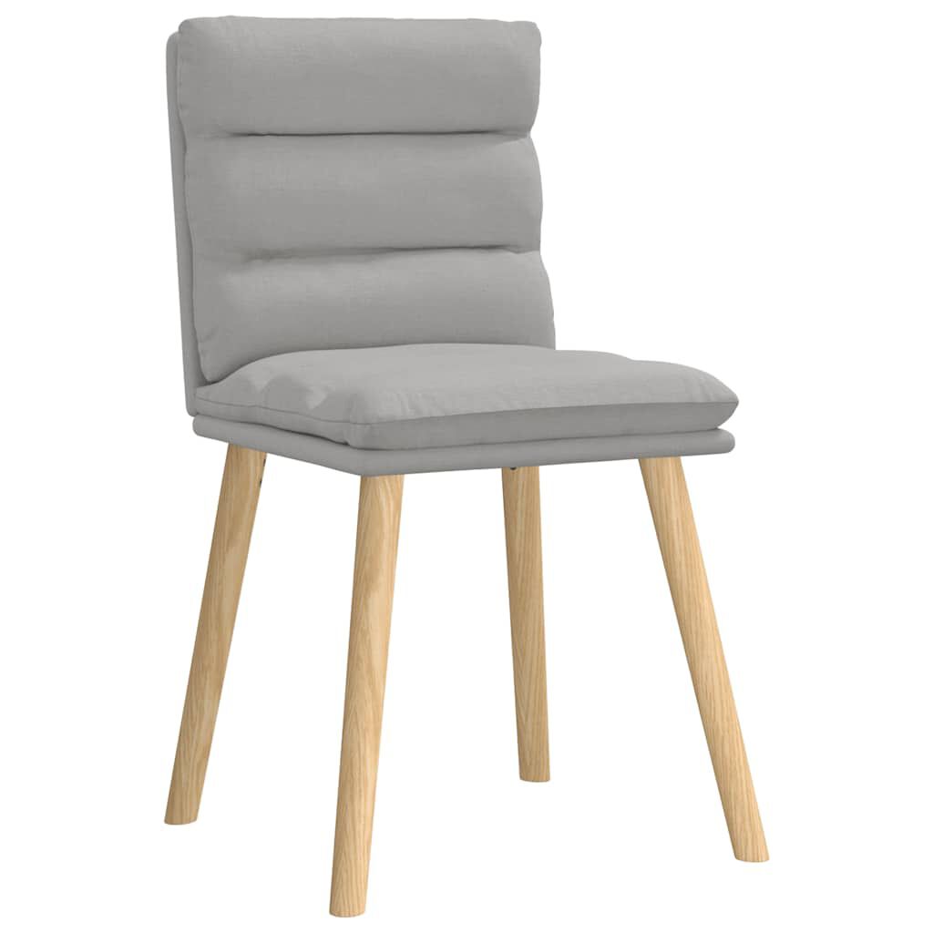 vidaXL Καρέκλες τραπεζαρίας 4 τεμ Cloud Grey Fabric