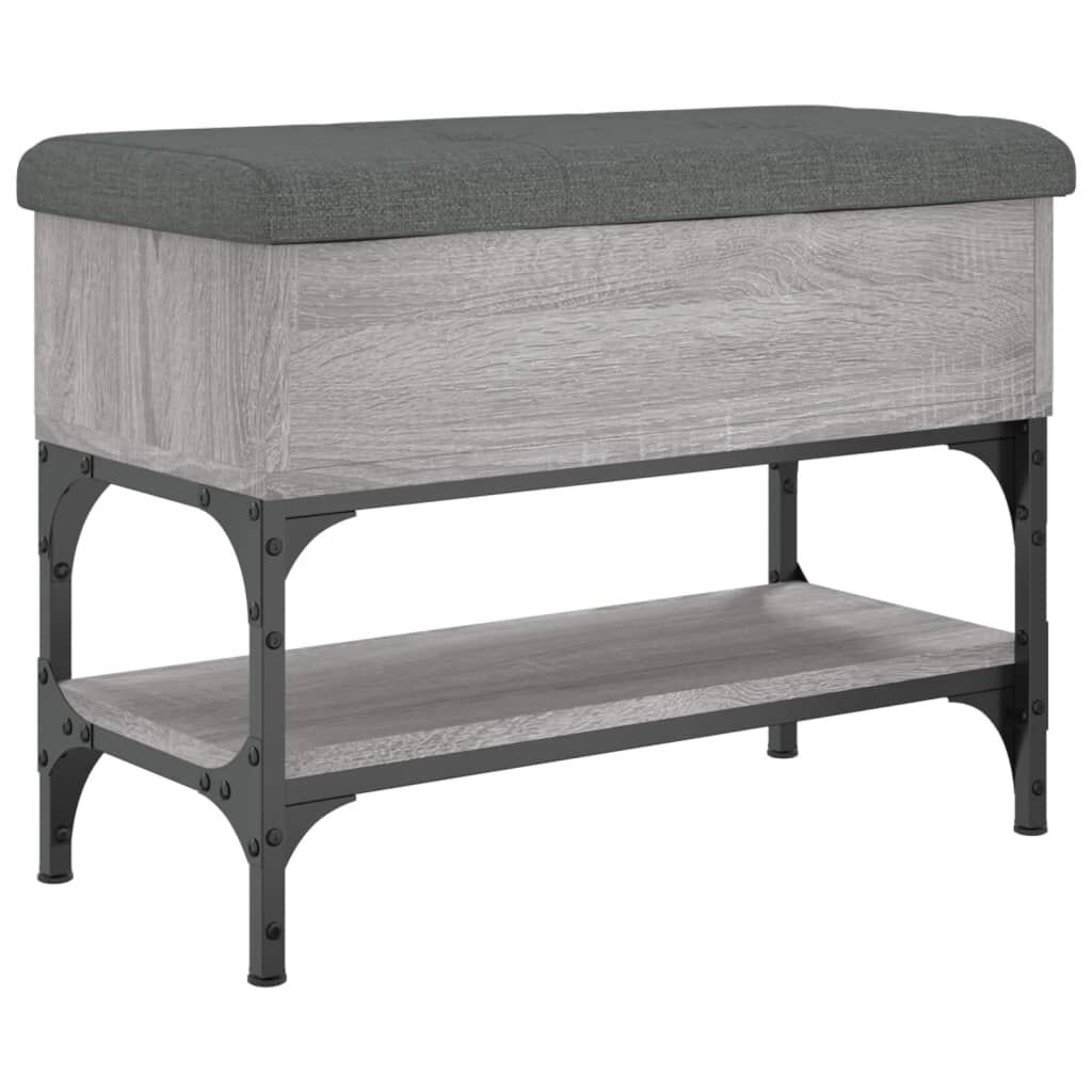 vidaXL Παπουτσοθήκη Γκρι Sonoma 62x32x45 εκ. από Επεξεργασμένο Ξύλο
