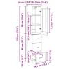 vidaXL Highboard Artisan Oak 34,5 x 34 x 180 &epsilon;&kappa;. &Epsilon;&pi;&epsilon;&xi;&epsilon;&rho;&gamma;&alpha;&sigma;&mu;έ&nu;&omicron; &xi;ύ&lambda;&omicron;