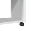 vidaXL Βοηθητικό Τραπέζι με Ρόδες Λευκό 70x35x60 εκ. Επεξεργ. Ξύλο