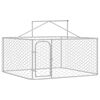 vidaXL Κλουβί Σκύλου Εξωτερικού Χώρου 200 x 200 x 150 εκ. με Στέγαστρο