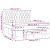 vidaXL &Kappa;&rho;&epsilon;&beta;ά&tau;&iota; Boxspring &mu;&epsilon; &Sigma;&tau;&rho;ώ&mu;&alpha; &Mu;&pi;&lambda;&epsilon; 180x200 &epsilon;&kappa;. &Upsilon;&phi;&alpha;&sigma;&mu;ά&tau;&iota;&nu;&omicron;