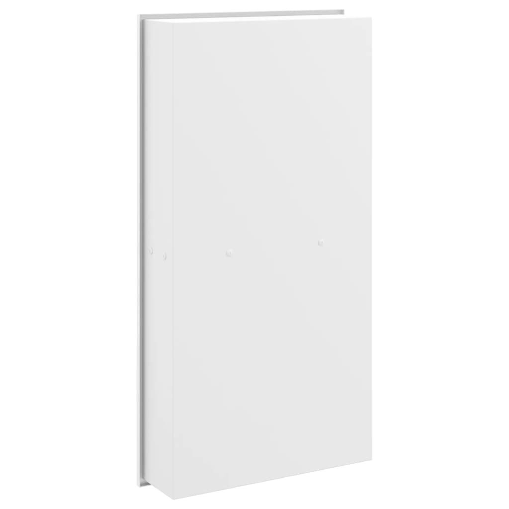 vidaXL Εσοχή Ντους Βουρστ. Λευκό Ματ 32x62x9 εκ. Αν. Ατσάλι