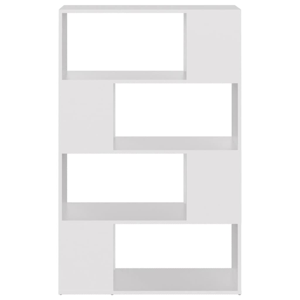 vidaXL Βιβλιοθήκη/Διαχωριστικό Χώρου Λευκό 80x24x124,5 εκ. Μοριοσανίδα