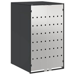 vidaXL Αποθήκευση Κάδου με Καπάκι Αερίου για Κάδο 240L Ανθρακί