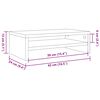 vidaXL Βάση Οθόνης Χρώμα Sonoma Δρυς 42 x 24 x 13 εκ. από Επεξ. Ξύλο