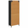 vidaXL Highboard &Mu;&alpha;ύ&rho;&eta; &Omicron;&xi;&upsilon;ά 69,5 x 34 x 180 &epsilon;&kappa;. &Epsilon;&pi;&epsilon;&xi;&epsilon;&rho;&gamma;&alpha;&sigma;&mu;έ&nu;&omicron; &xi;ύ&lambda;&omicron;