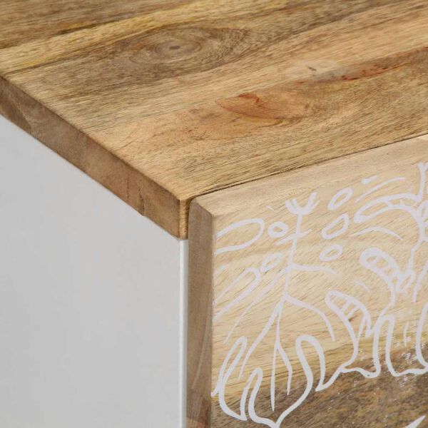 vidaXL Κομοδίνο 50 x 33 x 60 εκ. από Μασίφ Ξύλο Μάνγκο