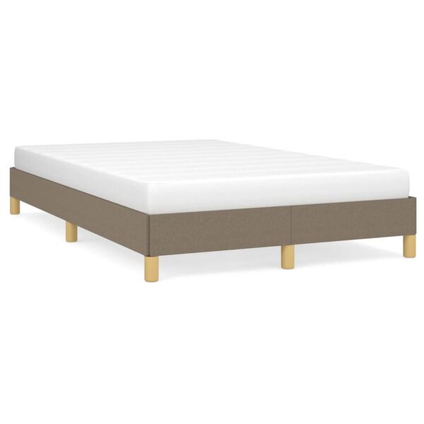 vidaXL Σκελετός Κρεβατιού Χωρίς Στρώμα Taupe 120x200 εκ. Υφασμάτινο