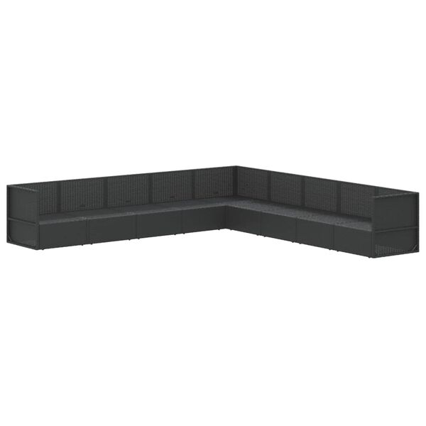 vidaXL &Sigma;&alpha;&lambda;ό&nu;&iota; &Kappa;ή&pi;&omicron;&upsilon; &Sigma;&epsilon;&tau; 9 &Tau;&epsilon;&mu;&alpha;&chi;ί&omega;&nu; &Mu;&alpha;ύ&rho;&omicron; &Sigma;&upsilon;&nu;&theta;&epsilon;&tau;&iota;&kappa;ό &Rho;&alpha;&tau;ά&nu; &mu;&epsilon; &Mu;&alpha;&xi;&iota;&lambda;ά&rho;&iota;&alpha;