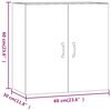 vidaXL Ντουλάπι Τοίχου Γκρι Σκυρ. 60x31x60 εκ. Επεξεργασμένο Ξύλο