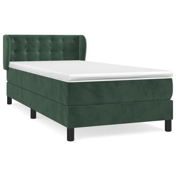 vidaXL &Kappa;&rho;&epsilon;&beta;ά&tau;&iota; Boxspring &mu;&epsilon; &Sigma;&tau;&rho;ώ&mu;&alpha; &Sigma;&kappa;&omicron;ύ&rho;&omicron; &Pi;&rho;ά&sigma;&iota;&nu;&omicron; 80x200 &epsilon;&kappa;. &Beta;&epsilon;&lambda;&omicron;ύ&delta;&iota;&nu;&omicron;