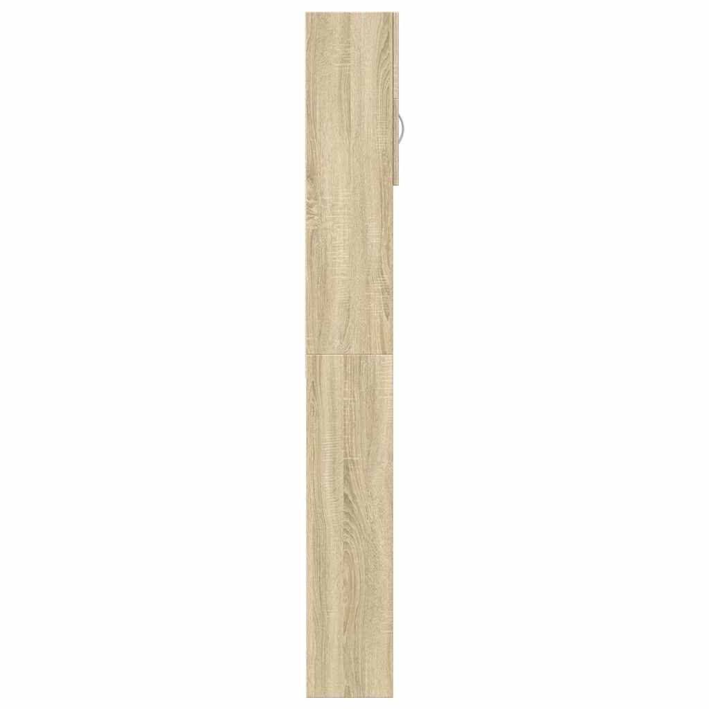 vidaXL Ντουλάπι Πλυντηρίου Χρώμα Sonoma Δρυς 64x25,5x190εκ Επεξ. Ξύλο