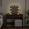vidaXL Μπουντουάρ με LED Καφέ Δρυς 100x40x130 εκ.