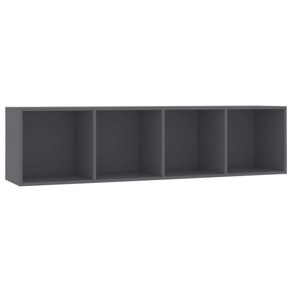 vidaXL Βιβλιοθήκη/Έπιπλο Τηλεόρασης Γκρι 143 x 30 x 36 εκ.
