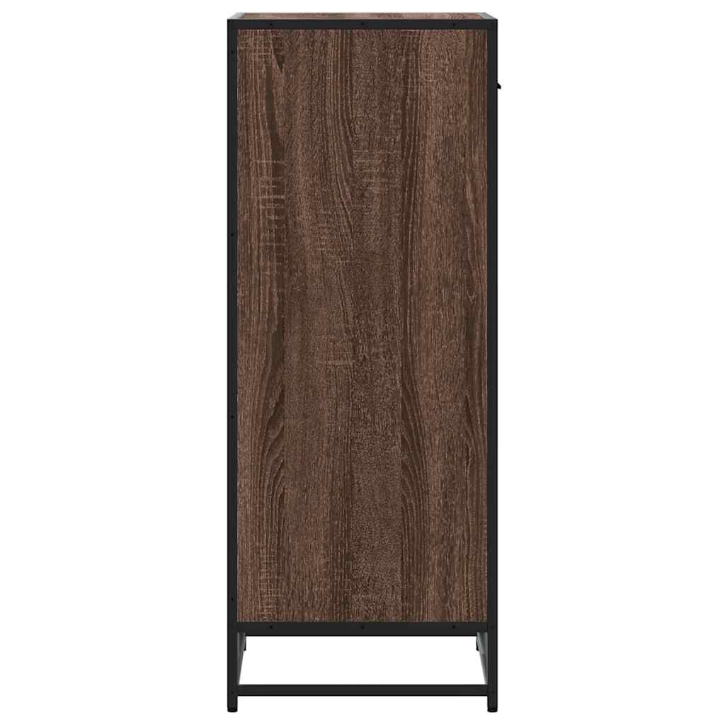 vidaXL Ράφι παπουτσιών καφέ δρυς 48x38x97,5 cm Κατασκευασμένο ξύλο