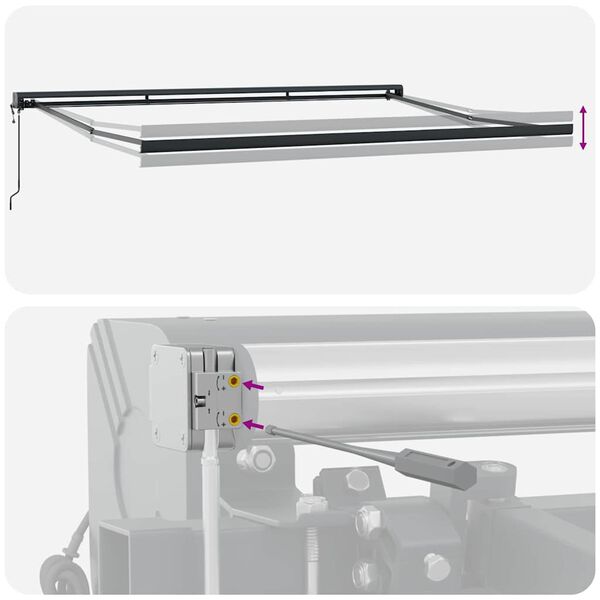 vidaXL Σκηνίτσα Αναδιπλούμενη Πολύχρωμο 400 x 300 εκ Ύφασμα, Μέταλλο