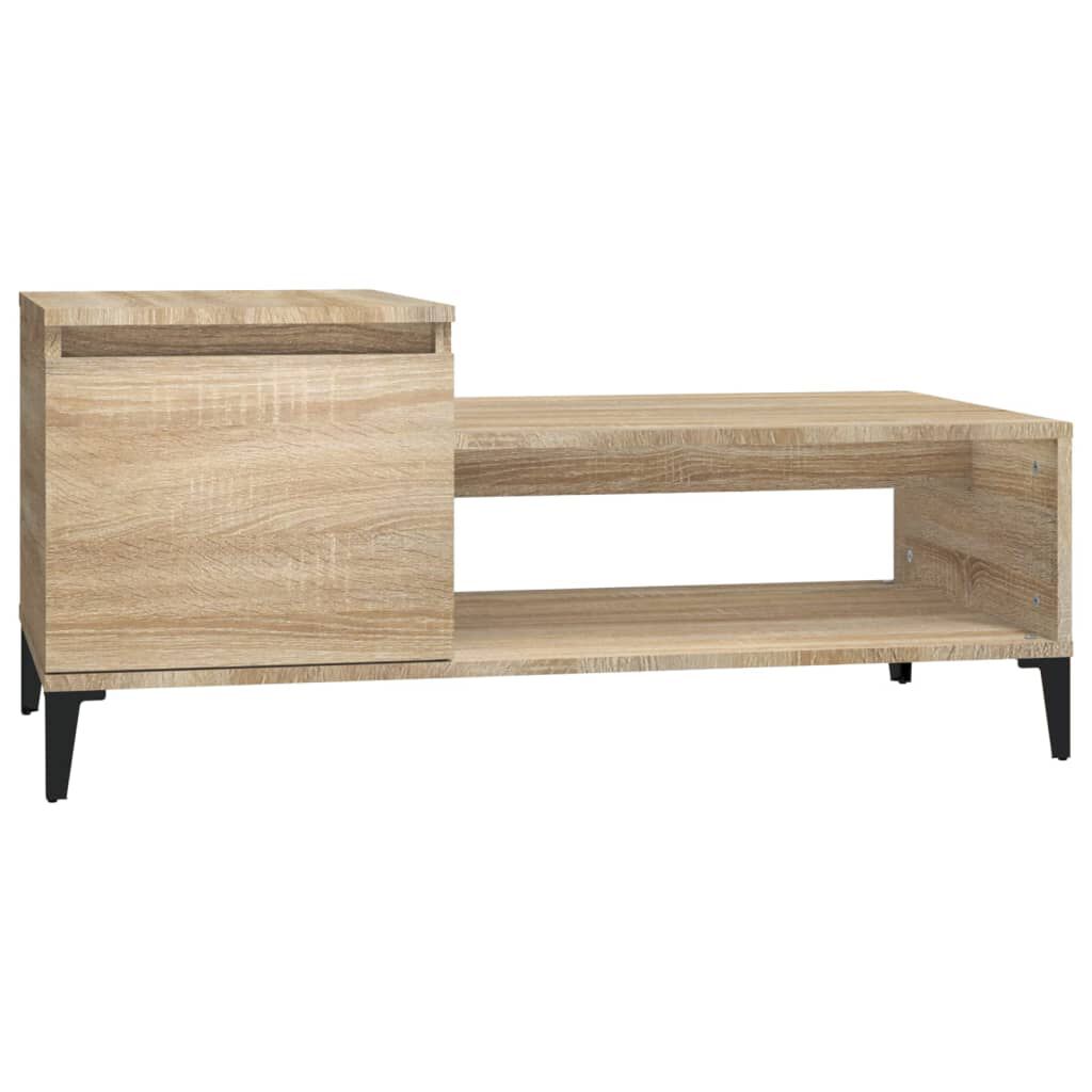 vidaXL Τραπεζάκι Σαλονιού Sonoma Δρυς 100x50x45 εκ. Επεξεργασμένο Ξύλο