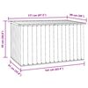 vidaXL Μπαούλο Αποθήκευσης Κήπου Πράσινο 171 x 99 x 93 εκ.