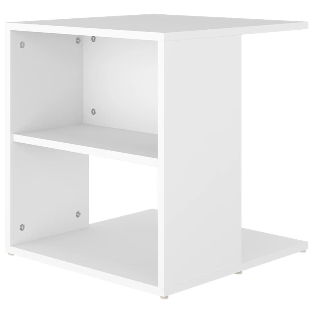 vidaXL Τραπέζι Βοηθητικό Λευκό 45 x 45 x 48 εκ. Επεξ. Ξύλο