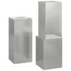 vidaXL Στήριξη φυτών 3 pcs Ασημί 24 x 24 x 75 εκ.