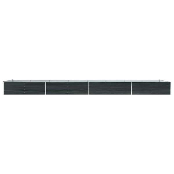 vidaXL Ζαρντινιέρα Υπερυψωμένη Ανθρακί 600x80x45 εκ. Γαλβαν. Χάλυβας