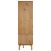 vidaXL Ντουλάπα OTTA 76,5 x 53 x 172 εκ. Μασίφ Ξύλο Πεύκου