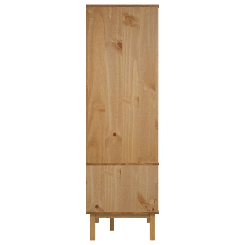 vidaXL Ντουλάπα OTTA 76,5 x 53 x 172 εκ. Μασίφ Ξύλο Πεύκου