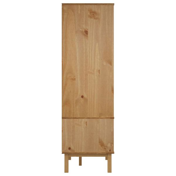 vidaXL Ντουλάπα OTTA 76,5 x 53 x 172 εκ. Μασίφ Ξύλο Πεύκου