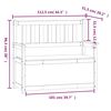 vidaXL Παγκάκι 112,5 x 51,5 x 96,5 εκ. από Μασίφ Ξύλο Πεύκου