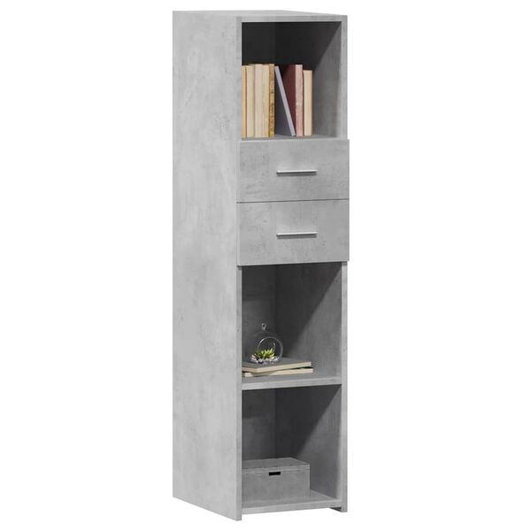 vidaXL Ντουλάπι Γκρι Σκυρ. 30x42,5x124 εκ. από Επεξεργασμένο Ξύλο