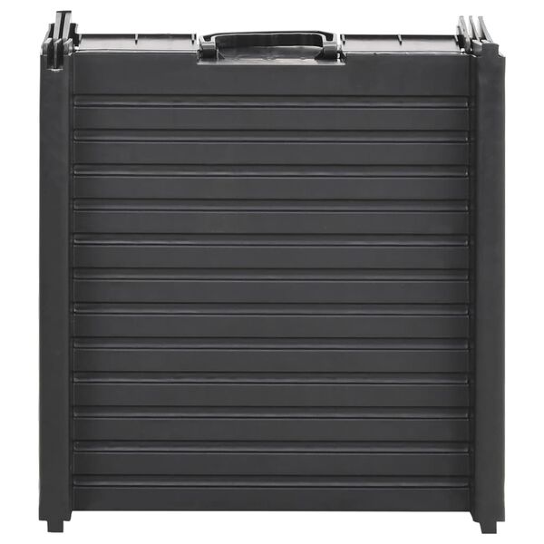 vidaXL Ράμπα Σκύλου Πτυσσόμενη Μαύρη 153 x 40 x 12,5 εκ. από Πλαστικό