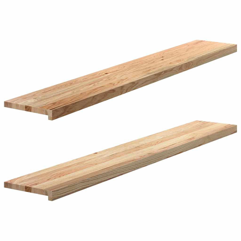 vidaXL Περβάζια παραθύρων 2 τεμ. 160x30x2 εκ. Ακατέργαστο Μασίφ Δρυός