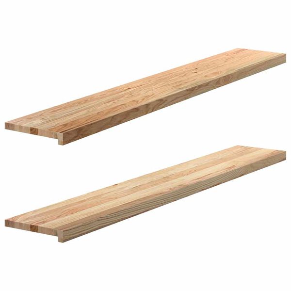 vidaXL Περβάζια παραθύρων 2 τεμ. 160x30x2 εκ. Ακατέργαστο Μασίφ Δρυός
