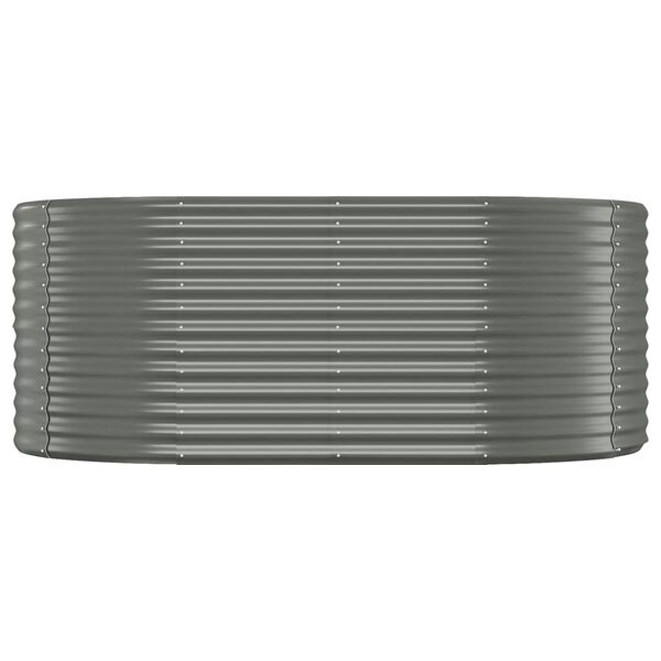 vidaXL Ζαρντινιέρα Γκρι 175x100x68 εκ. Ατσάλι με Ηλεκτρ. Βαφή Πούδρας