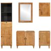 vidaXL Σετ Επίπλων Μπάνιου με συρτάρι 5 pcs Καφέ 38 x 33 x 160 εκ.