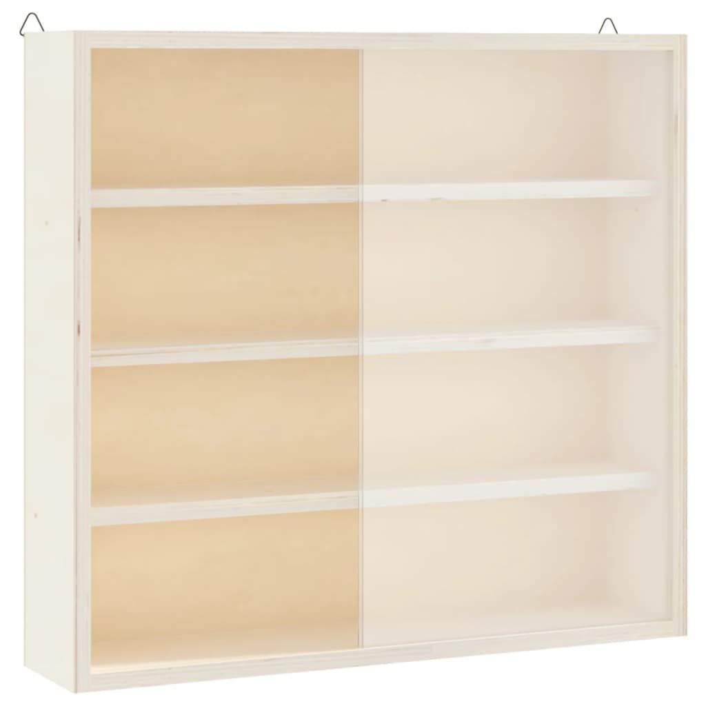 vidaXL Ξύλινη συλλεκτική βιτρίνα με πόρτες 40x8,5x37 εκ.